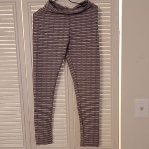 Striped Gray Women's Leggings